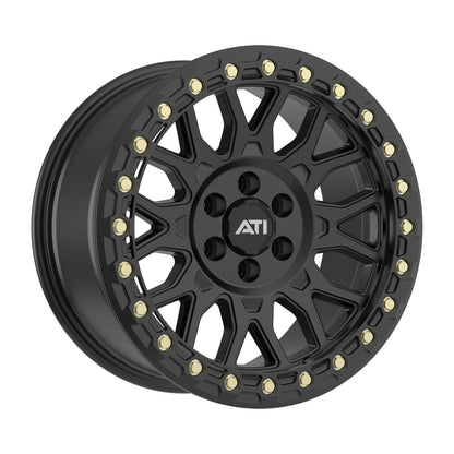 AT-01 17X8.5 HYBRID BEADLOCK WHEEL - BLACK (6X114.3)