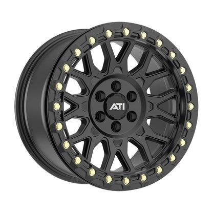 AT-01 17X8.5 HYBRID BEADLOCK WHEEL - BLACK (6X114.3)