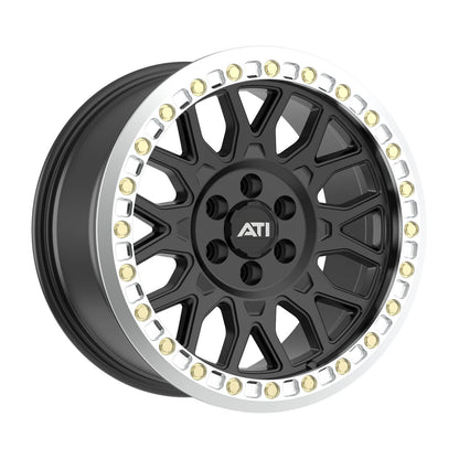 AT-01 17X8.5 HYBRID BEADLOCK WHEEL - BLACK (6X114.3)