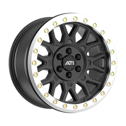 AT-01 17X8.5 HYBRID BEADLOCK WHEEL - BLACK (6X114.3)