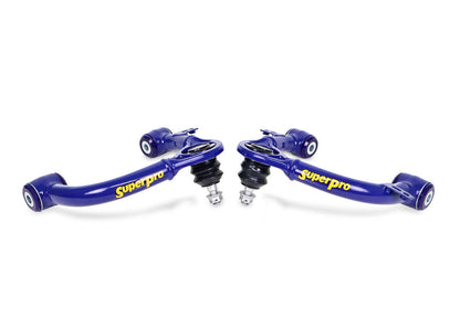 SuperPro Front Upper Control Arms for Mitsubishi Triton MV Fixed Offset Alignment Corrected