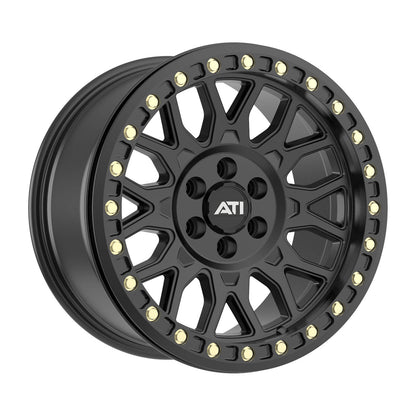 AT-01 17X8.5 HYBRID BEADLOCK WHEEL - BLACK (6X114.3)