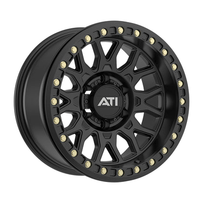 AT-01 17X8.5 HYBRID BEADLOCK WHEEL - BLACK (5X150)