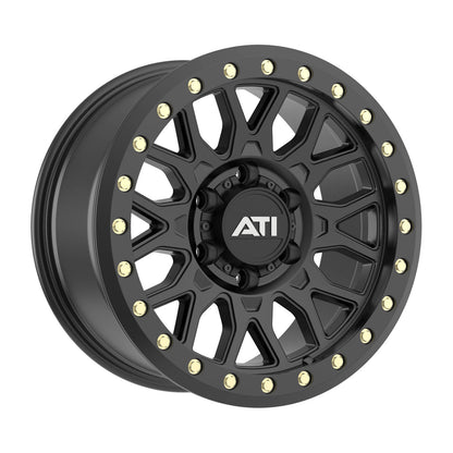 AT-01 17X8.5 HYBRID BEADLOCK WHEEL - BLACK (5X150)