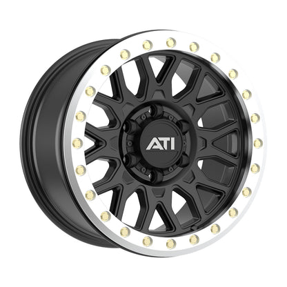 AT-01 17X8.5 HYBRID BEADLOCK WHEEL - BLACK (5X150)