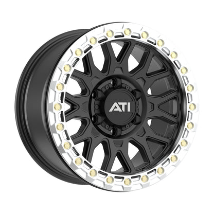 AT-01 17X8.5 HYBRID BEADLOCK WHEEL - BLACK (5X150)