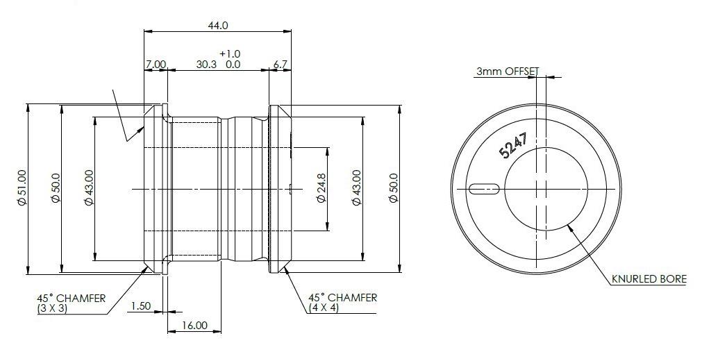 Bush Inner Pcd Front Control Arm Upper Inner Offset Bush Kit to suit Holden, Isuzu