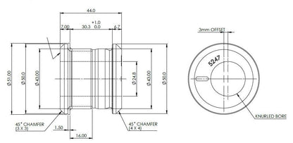 Front Control Arm Upper Inner Offset Bush Kit to suit Holden, Isuzu & LDV