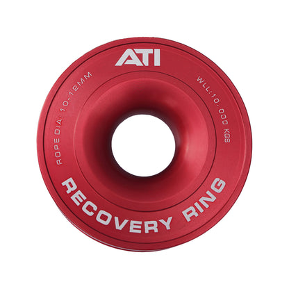 ATI 10,000kg Alloy Recovery Ring - Red, Black or Silver