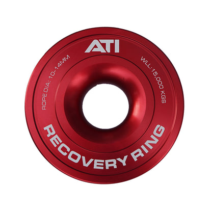 ATI 15,000kg Alloy Recovery Ring - Red, Black or Silver