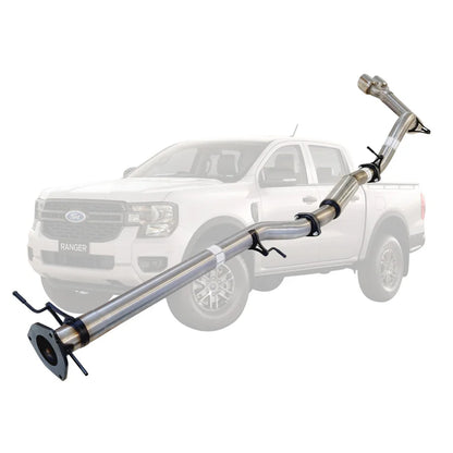 TrackReady Side Exit 3" DPF Back Exhaust for Ford Ranger 3.0L PY Next Gen 2022+