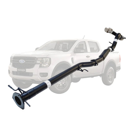 TrackReady Side Exit 3" DPF Back Exhaust for Ford Ranger 3.0L PY Next Gen 2022+