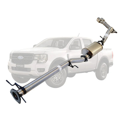 TrackReady Side Exit 3" DPF Back Exhaust for Ford Ranger 3.0L PY Next Gen 2022+