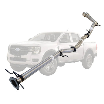 TrackReady Side Exit 3" DPF Back Exhaust for Ford Ranger 3.0L PY Next Gen 2022+