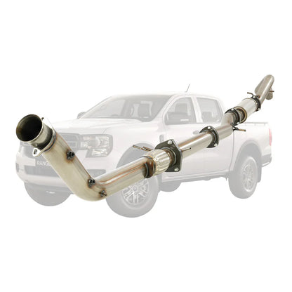 TrackReady 3.5" Stainless Turbo Back Exhaust for Ford Ranger 3.0L PY Next Gen 2022+