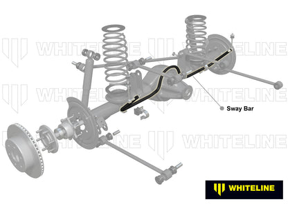 Whiteline Rear Sway Bar 24mm Non Adjustable for Nissan Patrol GU