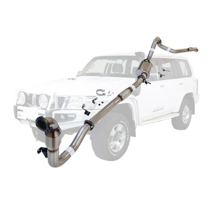 TrackReady Stainless 3" Turbo Back Exhaust for GU Patrol ZD30 Wagon