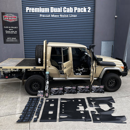 Car Builders Sound Deadening Kit to suit Toyota LandCruiser 79 Series Dual Cab