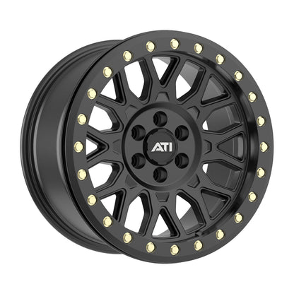 AT-01 17X8.5 HYBRID BEADLOCK WHEEL - BLACK (6X114.3)