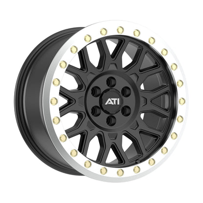 AT-01 17X8.5 HYBRID BEADLOCK WHEEL - BLACK (6X114.3)