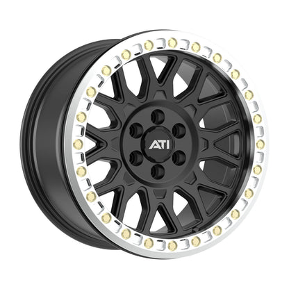 AT-01 17X8.5 HYBRID BEADLOCK WHEEL - BLACK (6X114.3)