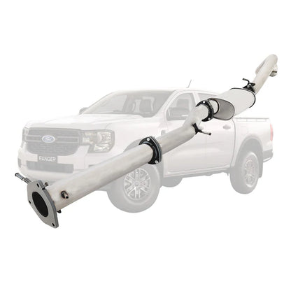 TrackReady Stainless 3.5" DPF Back Exhaust for Ford Ranger 3.0L PY Next Gen 2022+